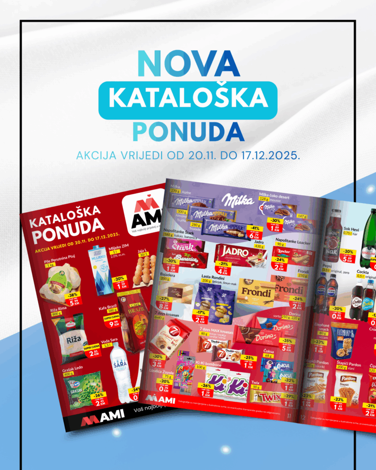 Super cijene očekuju vas u novom katalogu AMI Marketa