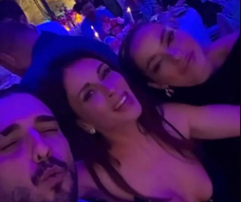 Darko Lazić u zagrljaju bivše i sadašnje supruge