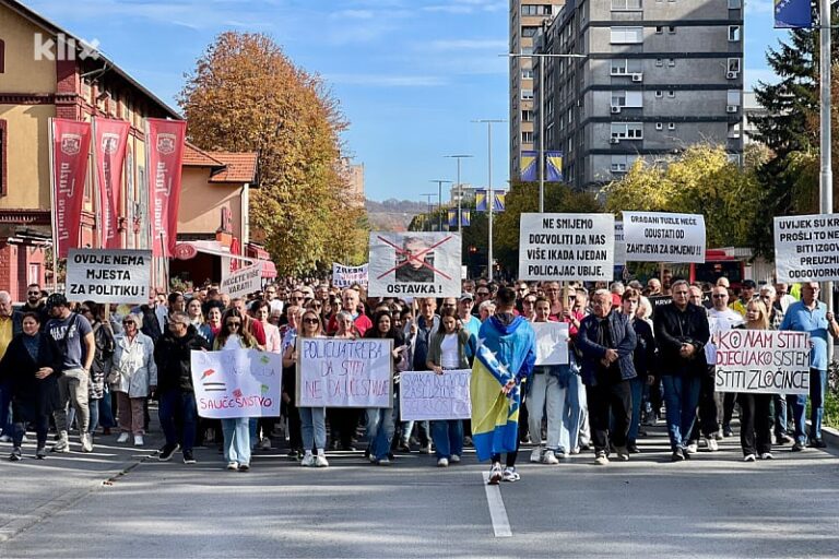 Hiljade građana protestovalo u Tuzli nakon užasa u kojem su žrtve djevojčice, traže hitne ostavke nadležnih