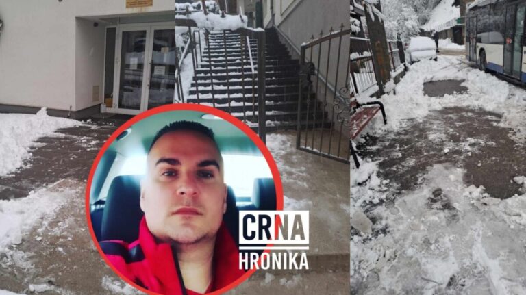 Sarajlija očistio snijeg i led komšijama oko apoteke, ambulante, džamije i autobuske stanice