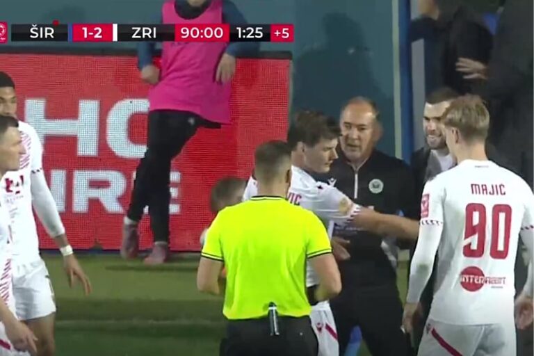 Štimac uz psovke nasrnuo na sudiju, dobio crveni karton pa sjeo među protivničke navijače