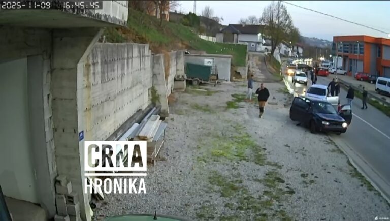 Vozač Golfa napravio haos: Dvije nesreće, pokušaj bijega i masovna tuča na cesti