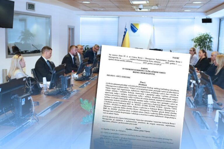 Objavljujemo nacrt zakona o VSTV-u: Broj članova se povećava na 20, uvodi se i etnička kvota