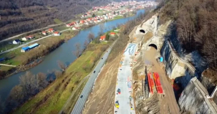 Objavljen novi video radova na koridoru Vc: Pogledajte radove na vijaduktu i tunelu Nemila