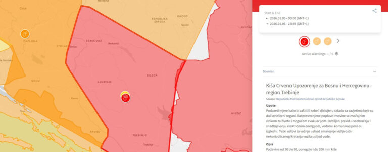 Bosni i Hercegovini prijeti opasnost od poplava!