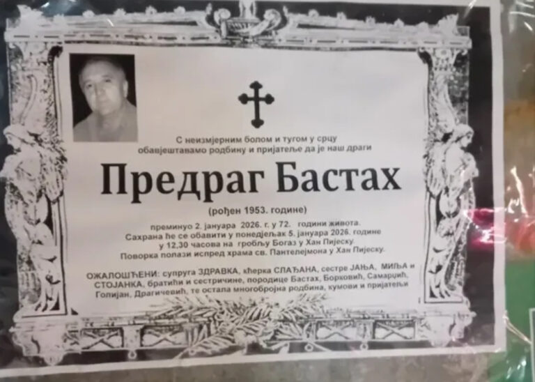 Otišao s neizmirenim dugom pravdi: Preminuo ratni zločinac Predrag Bastah