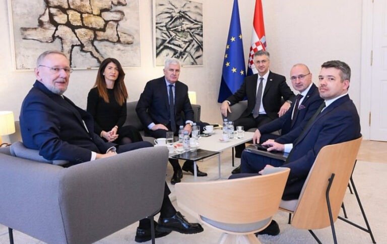 Unaprjeđenje energetske saradnje: Čović i Plenković o projektu Južne interkonekcije