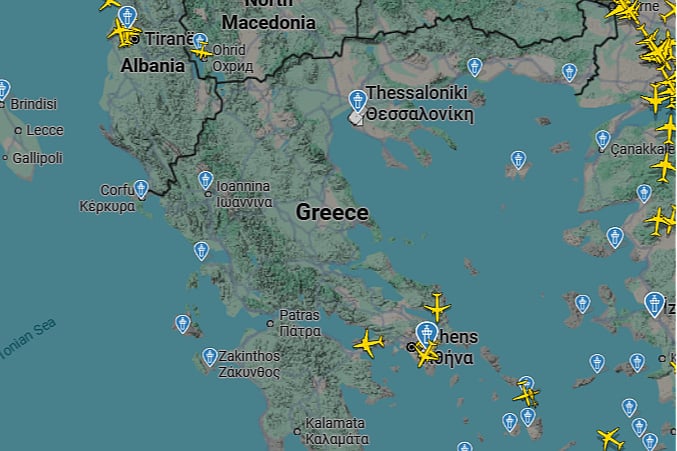 Kolaps na aerodromima širom Grčke, zbog velikog kvara u sistemu obustavljeni letovi