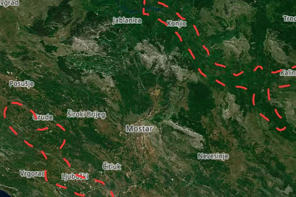 Ministarstvo sigurnosti BiH prihvatilo satelitsko snimanje Trebižata zbog rizika od poplava
