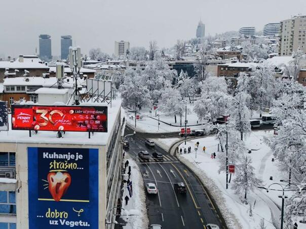 Prohladni ponedeljak u BiH: Jutros izmjereno -16 stepeni