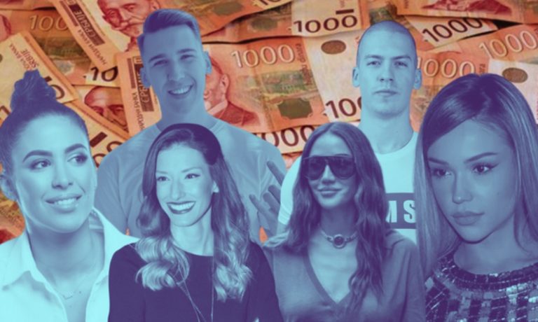 Ko je na vrhu liste najbogatijih influensera u Srbiji