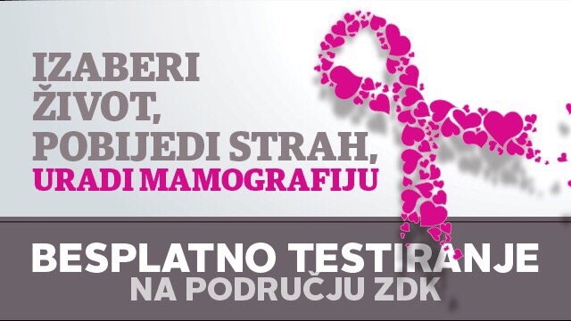 Besplatni mamografski pregledi u deset zdravstvenih ustanova u ZDK