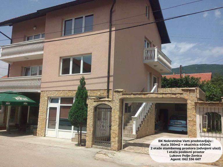 Prodaje se funkcionalna dvospratna kuća sa poslovnim prostorom u Zenici