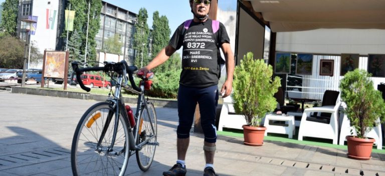 Zeničanin šesti put biciklom putuje do Srebrenice