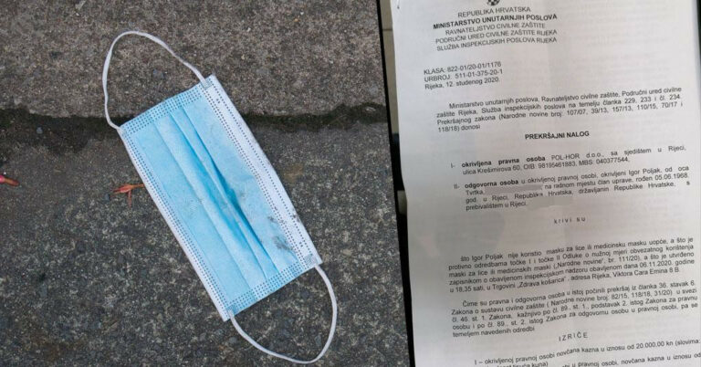 Kažnjen sa nešto više od 8000 KM jer je na kraju radnog vremena u svom dućanu skinuo masku