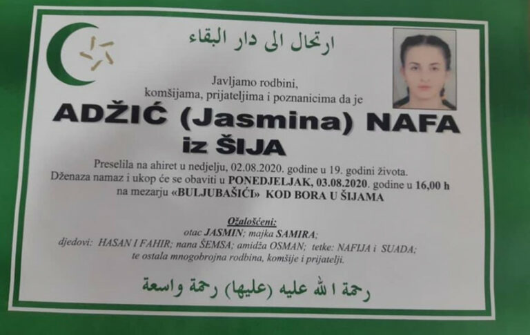 TUGA: Dženaza sestrama, poginulim u Šijama danas u 16 sati
