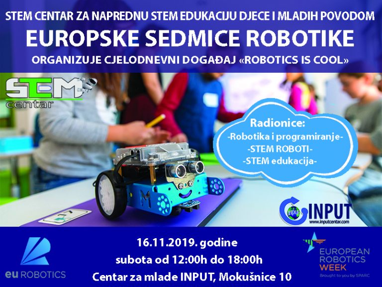 Robotika je cool – Europska sedmica robotike u INPUT Centru