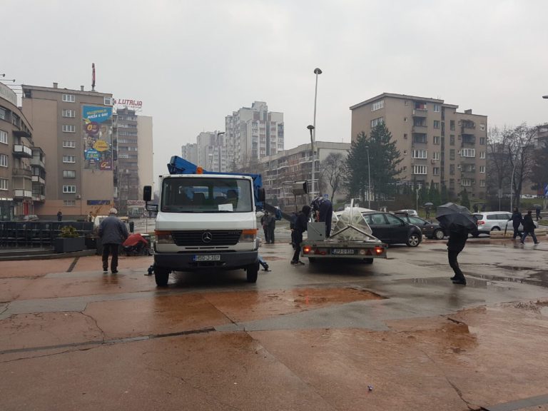 POČELO POSTAVLJANJE: Pogledajte kako izgleda novi sat kod RK “Bosna”