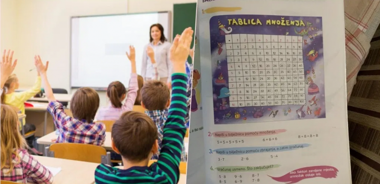 Djeca u BiH u udžbenicima ispravljaju pogrešnu tablicu množenja