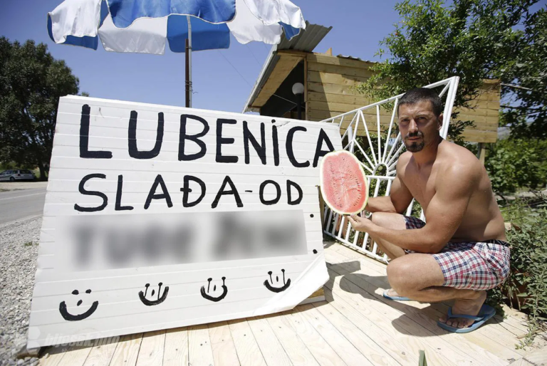 Šemso iz Mostara ima hit natpis za prodaju lubenica  (FOTO)