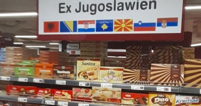 Natpis na policama iz Hamburga ponovo ujedinio Јugoslaviju