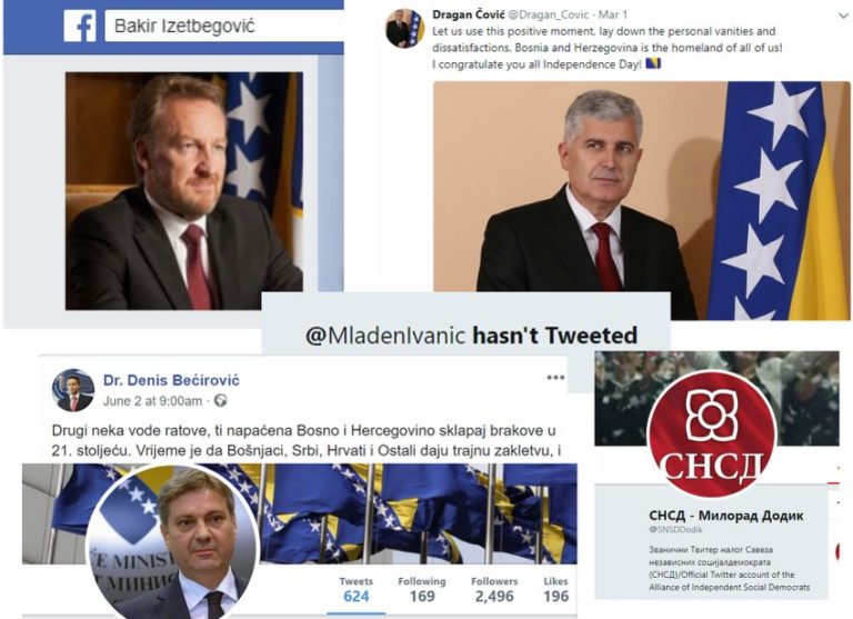 Bh. političari na društvenim mrežama: Nemaju profile, dijele linkove ili se “prepucavaju”