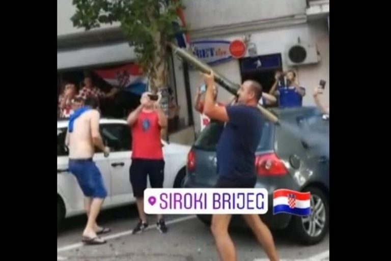 U Širokom Brijegu prilikom proslave navijač Hrvatske pucao iz “školske zolje” (VIDEO)