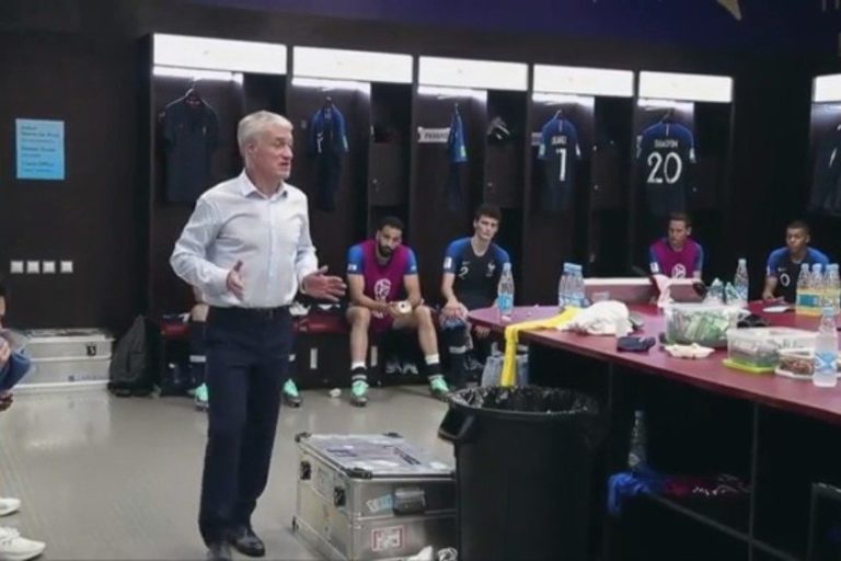 Pogledajte Deschampsov motivacioni govor na poluvremenu finala protiv Hrvatske