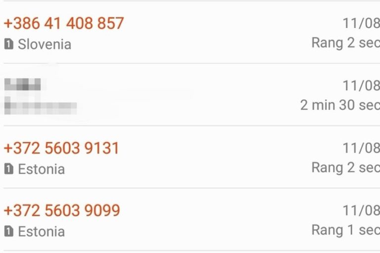 Telekom operateri savjetuju korisnicima da se ne javljaju na nepoznate brojeve iz Slovenije i Estonije