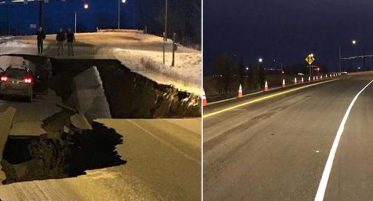 Cestu uništenu u zemljotresu popravili za par dana