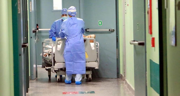 covid koronavirus bolnica medicinari pacijenti ilustracija