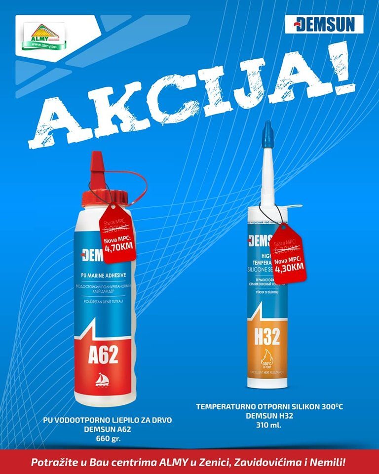 Bau centri Almy: Potražite Demsun proizvode po akcijskim cijenama