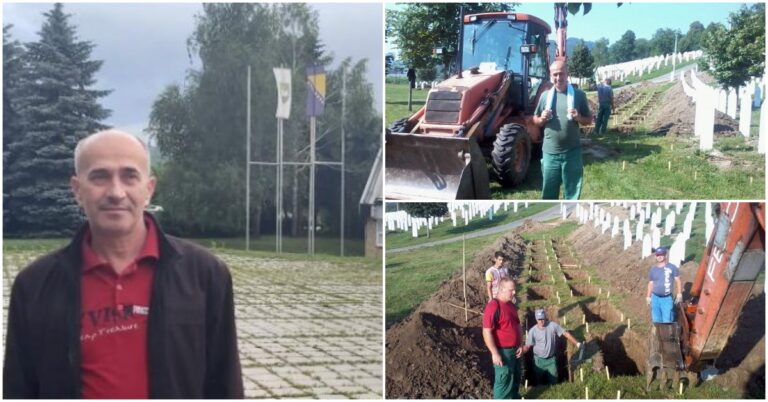 Život Visočanina Huse Muratovića: Iskopao više od 5.000 mezara u Srebrenici