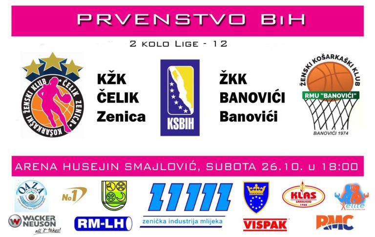 KŽK Čelik u subotu domaćin ekipi ŽKK RMU Banovići