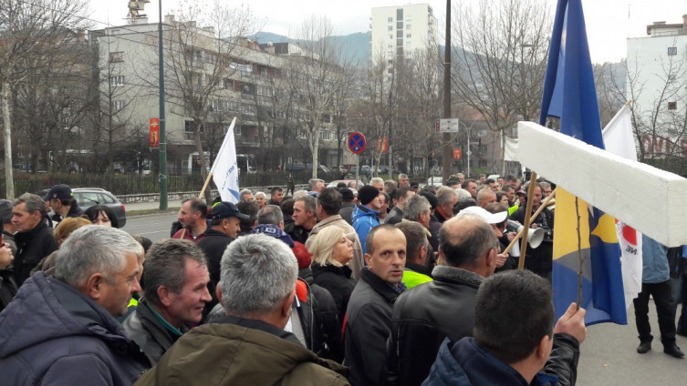 Zenički rudari ponovo protestiraju