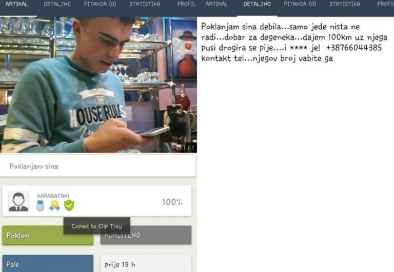 Oglasi u BiH: Poklanjam sina debila, dobar za degeneka