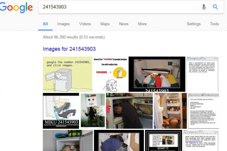 Šta se dogodi kada u Google ukucate broj 241543903?