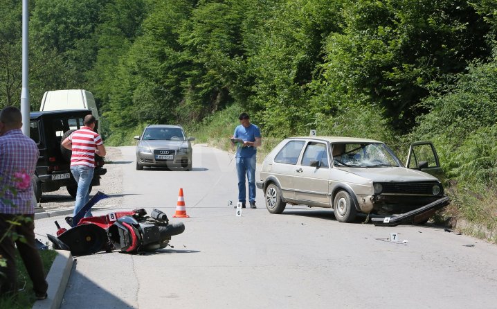 Udes u Željeznom Polju: Povrijeđen motociklista